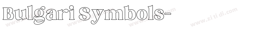 Bulgari Symbols字体转换